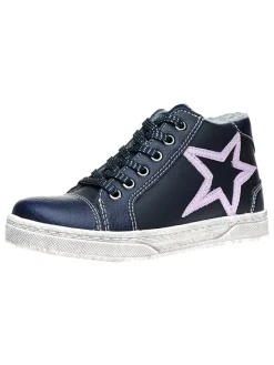 Leder-Sneakers in Dunkelblau>lamino Clearance