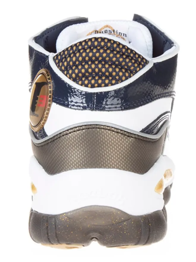 Leder-Sneakers in Dunkelblau/ Khaki/ Weiß>Reebok New