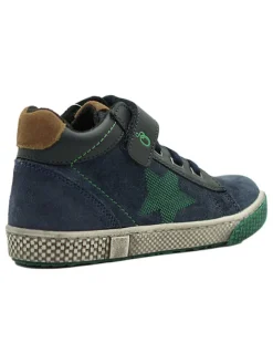Leder-Sneakers in Dunkelblau><noscript><img width=