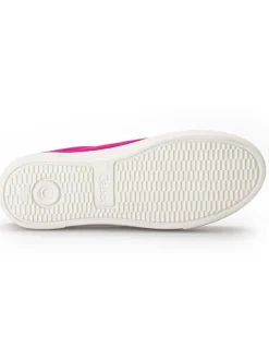 Leder-Sneakers in Fuchsia><noscript><img width=