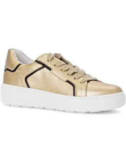 Gabor Sneakers^Leder-Sneakers in Gold/ Schwarz