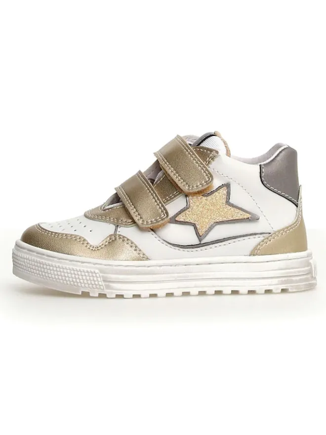 Naturino Sneakers·Sneakers High^Leder-Sneakers in Gold/ Silber/ Weiß