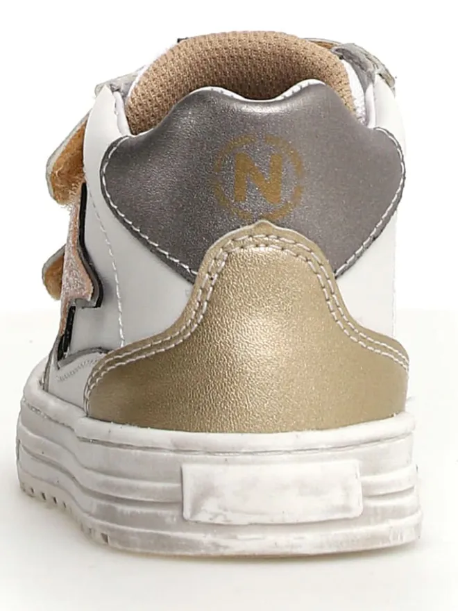 Naturino Sneakers·Sneakers High^Leder-Sneakers in Gold/ Silber/ Weiß