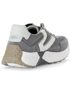 Leder-Sneakers in Grau><noscript><img width=