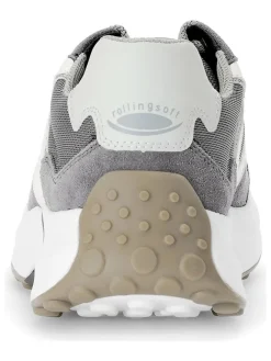 Leder-Sneakers in Grau><noscript><img width=