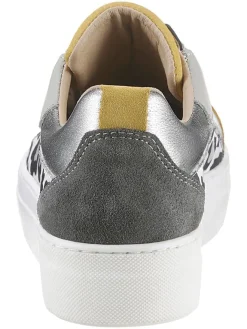 Heine Sneakers^Leder-Sneakers in Grau/ Bunt