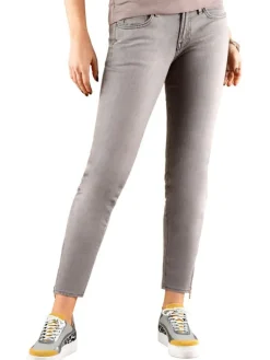 Heine Sneakers^Leder-Sneakers in Grau/ Bunt