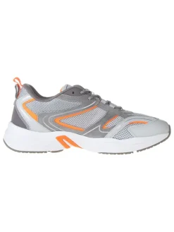 Calvin Klein Sneakers^Leder-Sneakers in Grau/ Orange