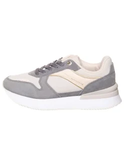 Leder-Sneakers in Grau/ Rosa>Tommy Hilfiger Shoes