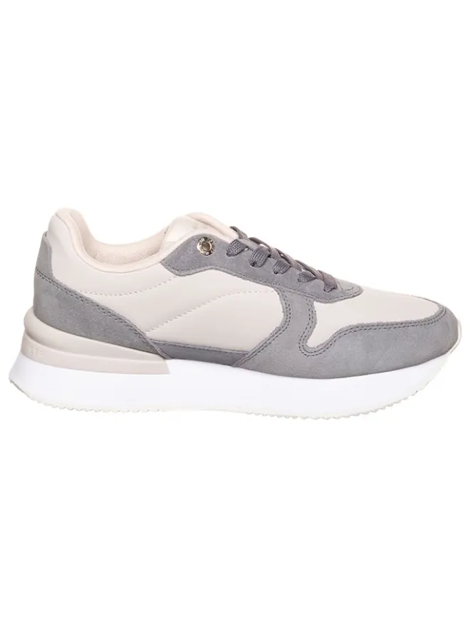 Leder-Sneakers in Grau/ Rosa>Tommy Hilfiger Shoes