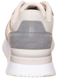 Leder-Sneakers in Grau/ Rosa><noscript><img width=