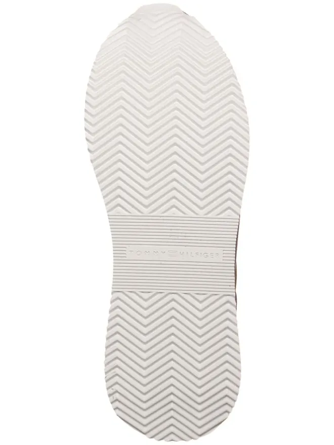 Leder-Sneakers in Grau/ Rosa>Tommy Hilfiger Shoes
