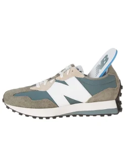 Leder-Sneakers in Graublau><noscript><img width=