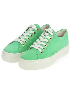 Paul Green Sneakers^Leder-Sneakers in Grün