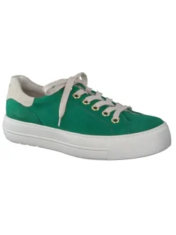 Leder-Sneakers in Grün>Paul Green Hot