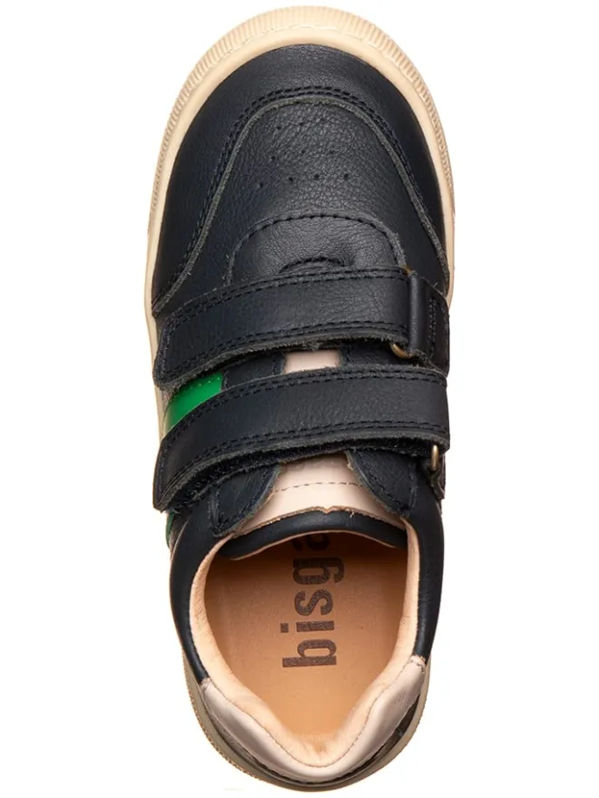 bisgaard Sneakers^Leder-Sneakers in Grün/ Schwarz