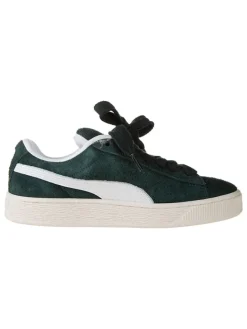 Leder-Sneakers in Grün/ Weiß>Puma Clearance