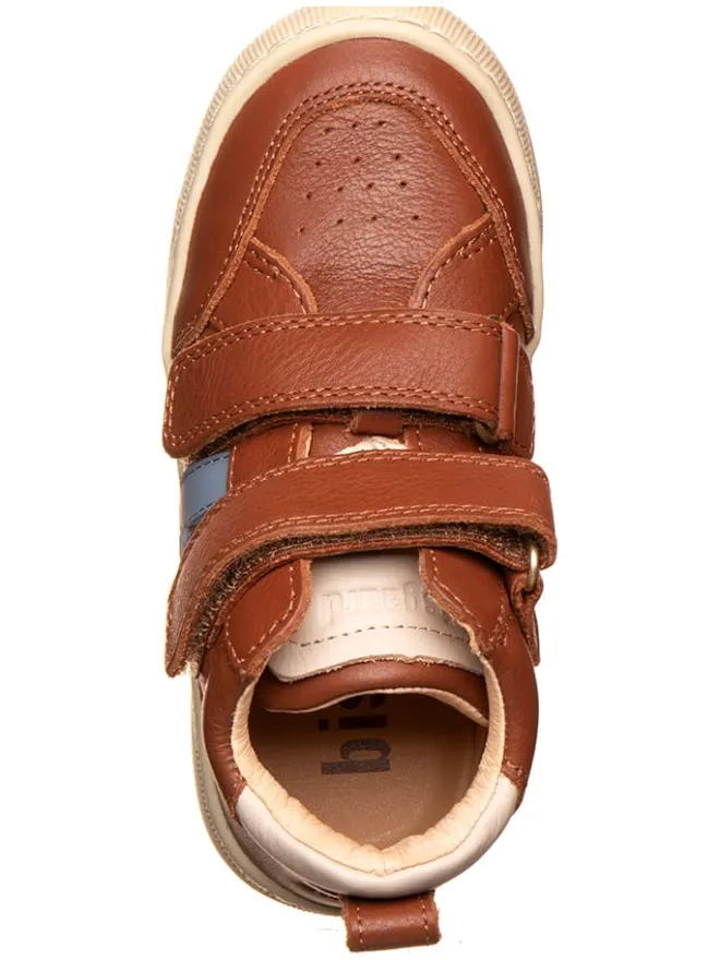 Leder-Sneakers in Hellbraun>bisgaard New