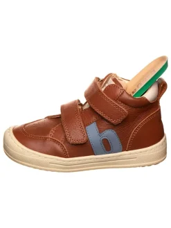 Leder-Sneakers in Hellbraun><noscript><img width=