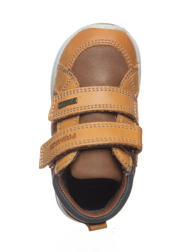 Leder-Sneakers in Hellbraun>Primigi Outlet