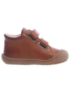 Leder-Sneakers in Hellbraun><noscript><img width=