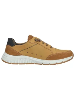 Fretz Men Schnürschuhe^Leder-Sneakers in Hellbraun