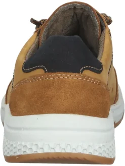 Fretz Men Schnürschuhe^Leder-Sneakers in Hellbraun