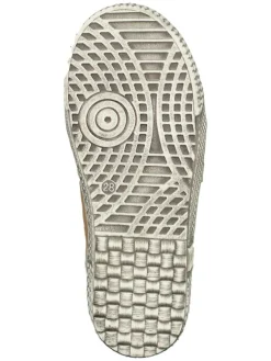 Leder-Sneakers in Hellbraun><noscript><img width=