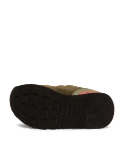 Leder-Sneakers in Khaki><noscript><img width=
