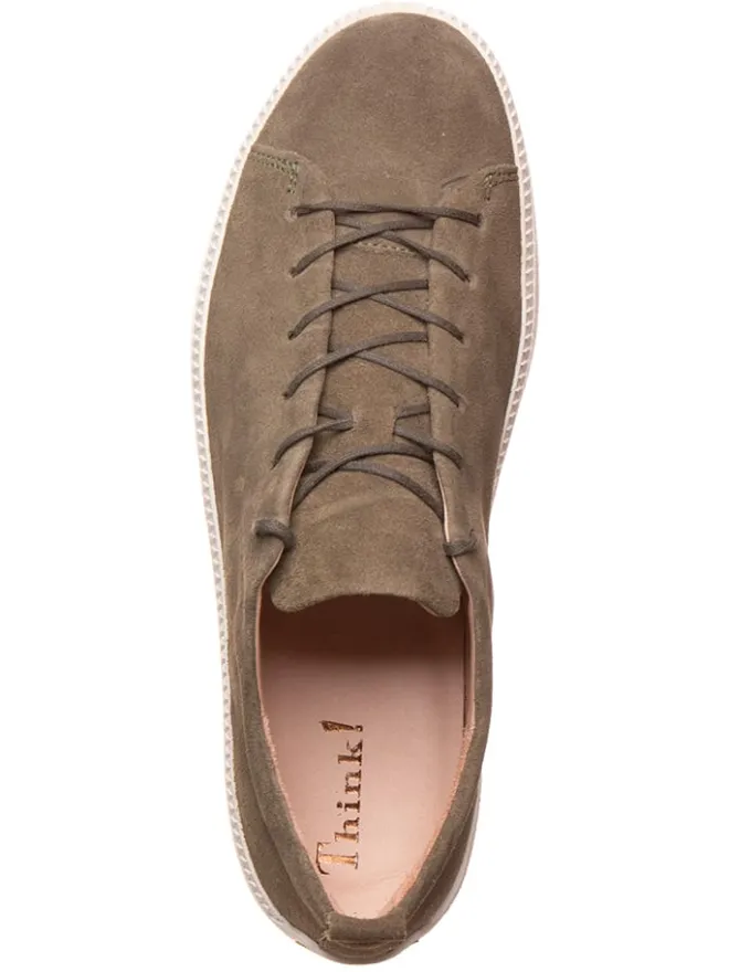 Think! Sneakers^Leder-Sneakers in Khaki