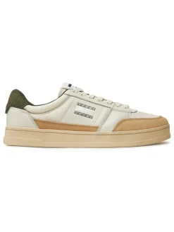Tommy Hilfiger Shoes Sneakers^Leder-Sneakers in Khaki/ Beige/ Weiß