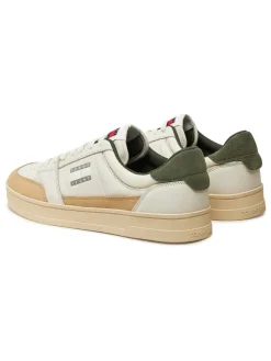 Tommy Hilfiger Shoes Sneakers^Leder-Sneakers in Khaki/ Beige/ Weiß