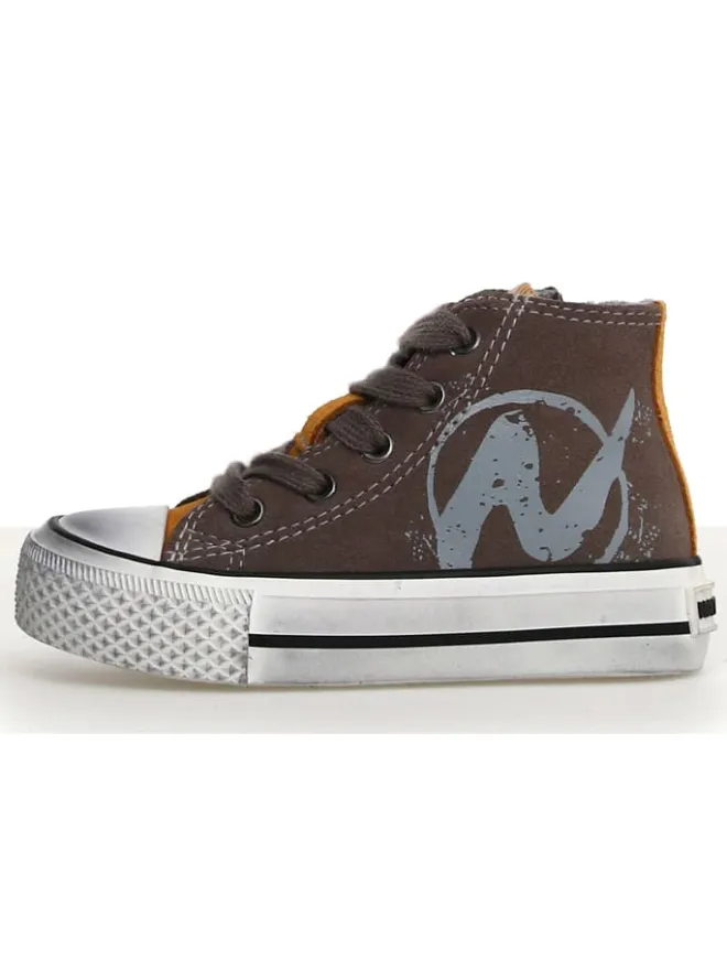 Naturino Sneakers·Sneakers High^Leder-Sneakers in Khaki/ Hellbraun