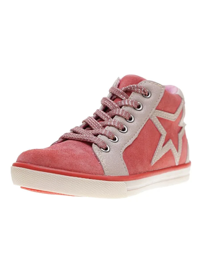 lamino Sneakers·Sneakers High^Leder-Sneakers in Koralle