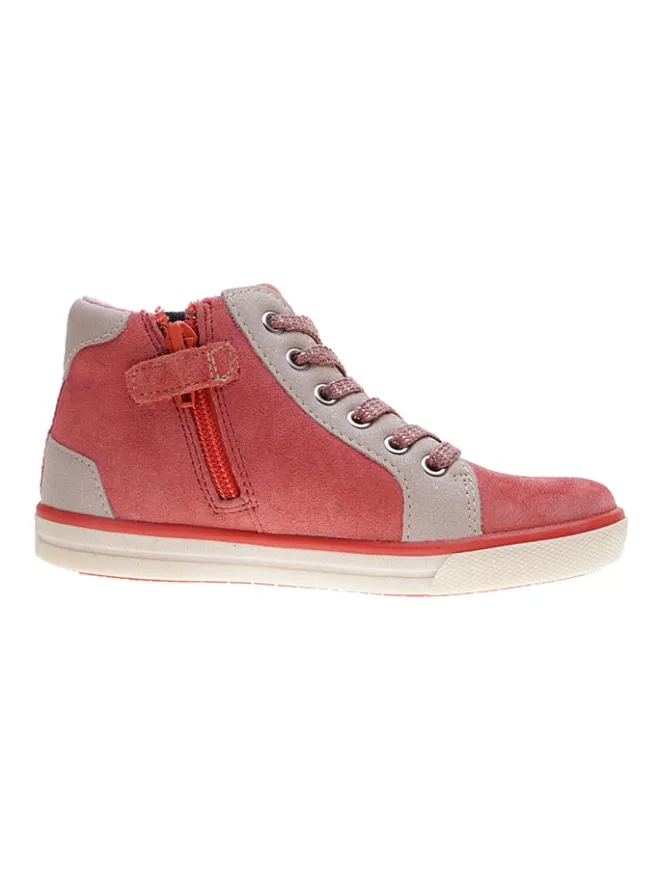 lamino Sneakers·Sneakers High^Leder-Sneakers in Koralle