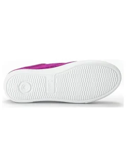Leder-Sneakers in Lila><noscript><img width=