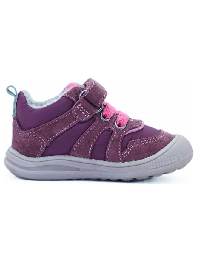 Leder-Sneakers in Lila>lamino Outlet