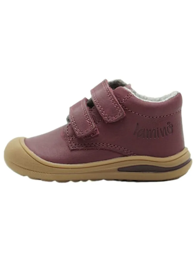 Leder-Sneakers in Lila>lamino