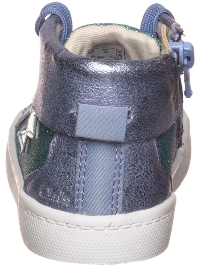 Clarks Sneakers^Leder-Sneakers in Lila