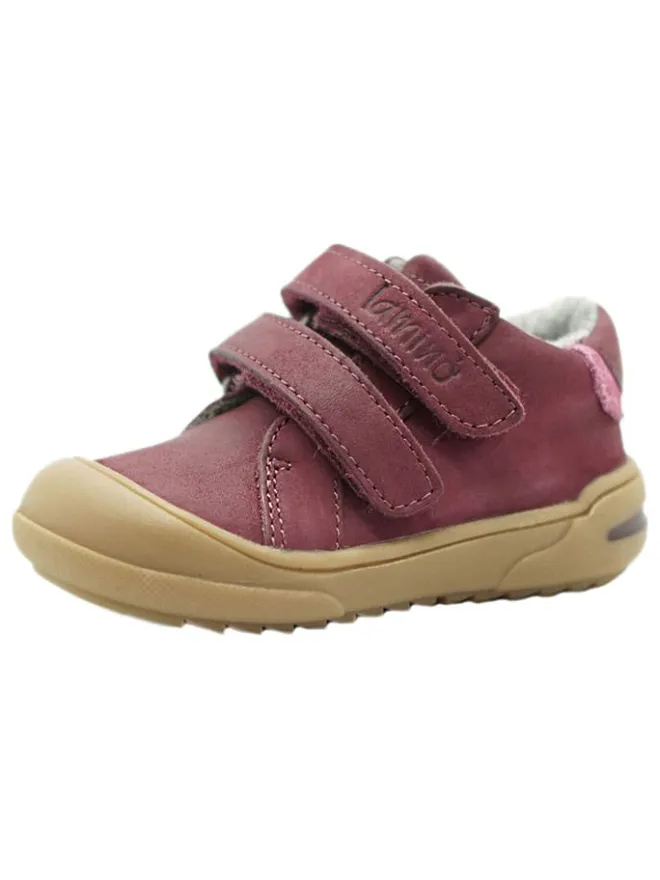 Leder-Sneakers in Lila>lamino