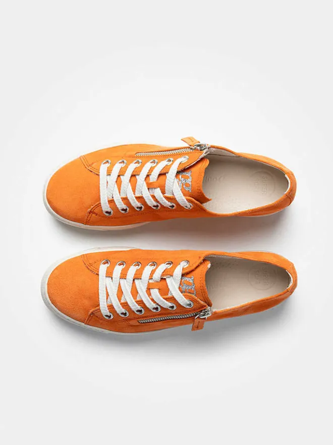Paul Green Sneakers^Leder-Sneakers in Orange