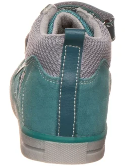 Leder-Sneakers in Petrol><noscript><img width=