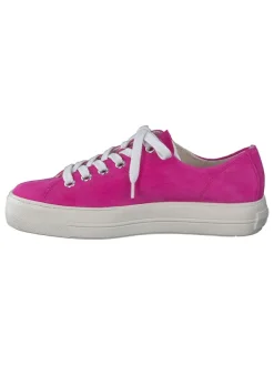 Paul Green Schnürschuhe^Leder-Sneakers in Pink