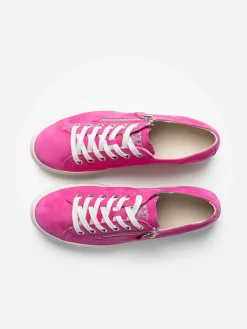 Paul Green Schnürschuhe^Leder-Sneakers in Pink