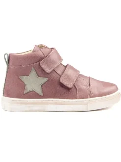 Leder-Sneakers in Rosa>Rap Clearance