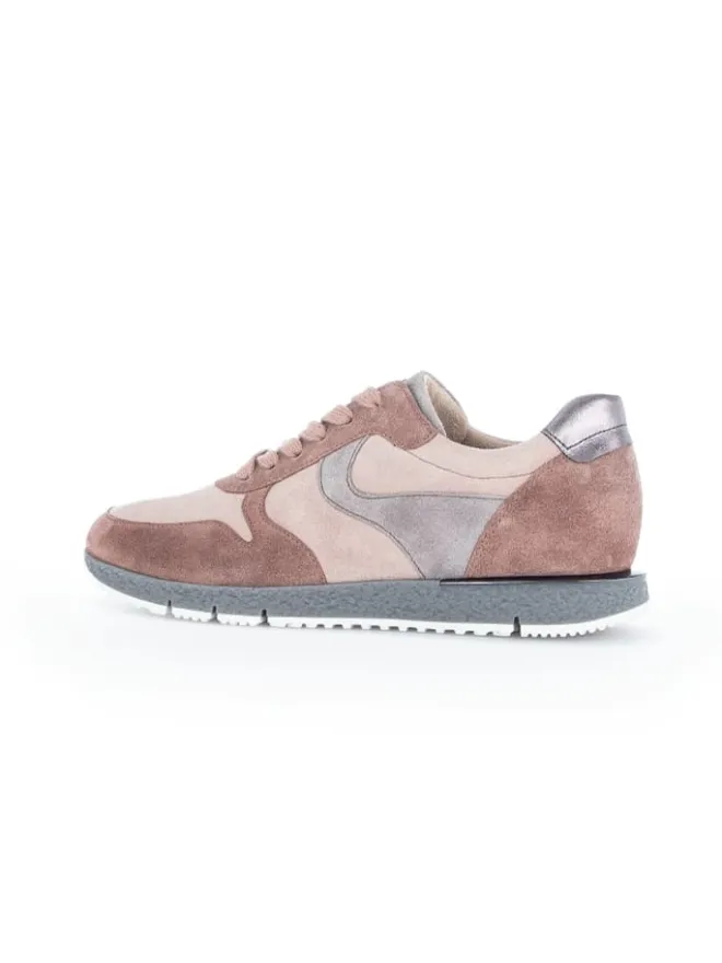 Gabor Schnürschuhe^Leder-Sneakers in Rosa