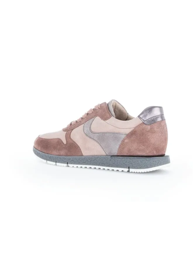 Gabor Schnürschuhe^Leder-Sneakers in Rosa