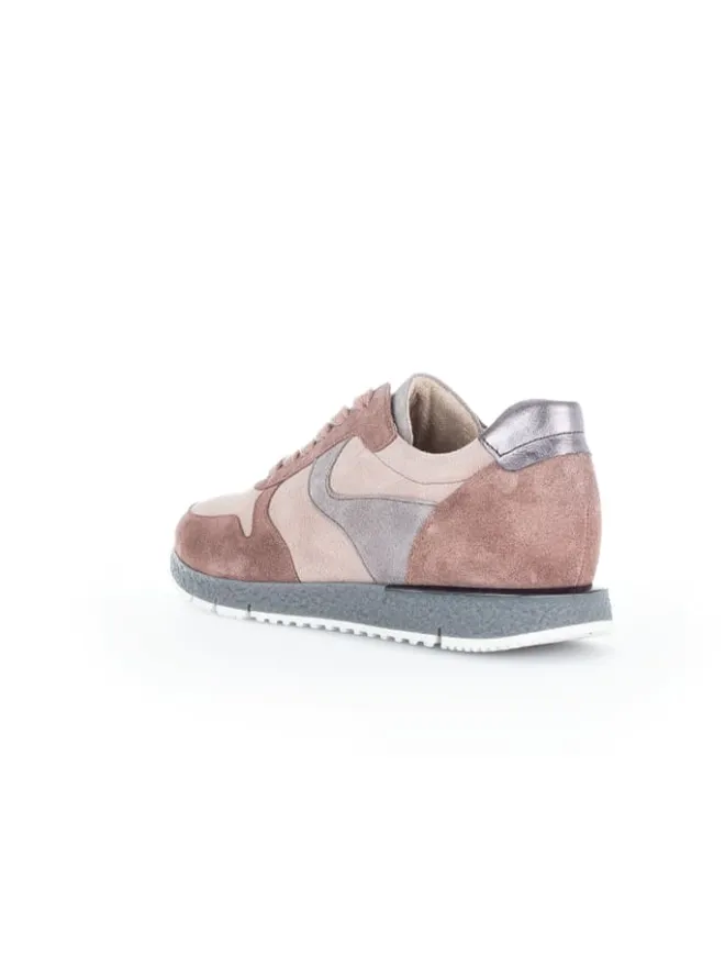 Gabor Schnürschuhe^Leder-Sneakers in Rosa