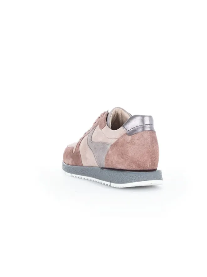 Gabor Schnürschuhe^Leder-Sneakers in Rosa