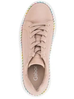 Gabor Sneakers^Leder-Sneakers in Rosa/ Bunt